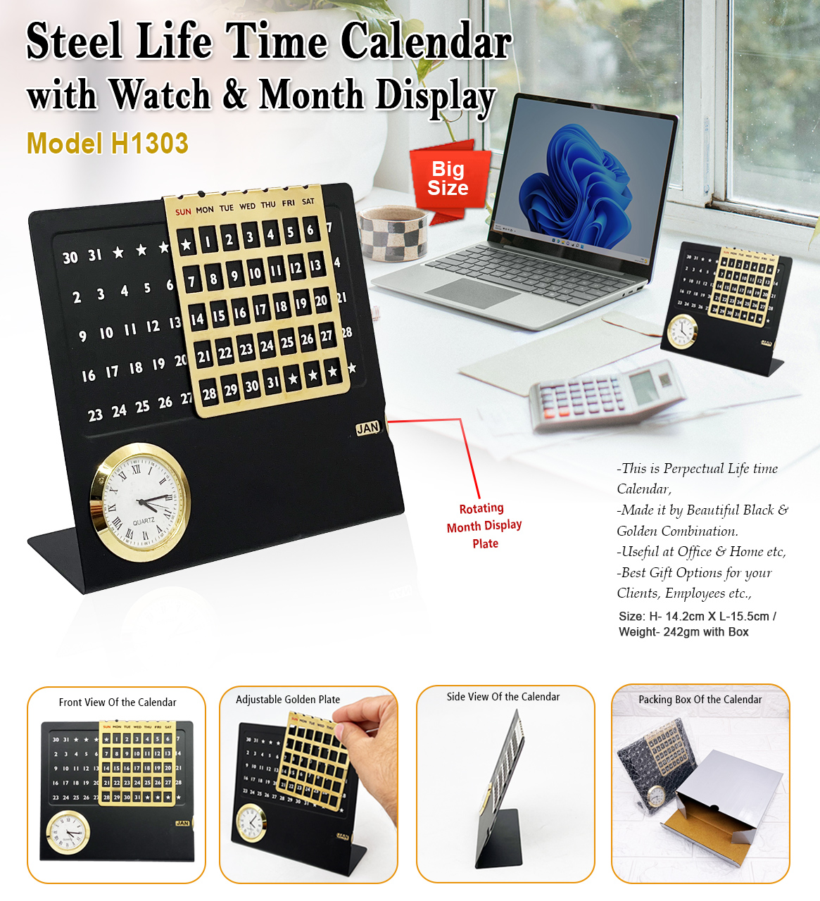 Steel Life Time Calendar