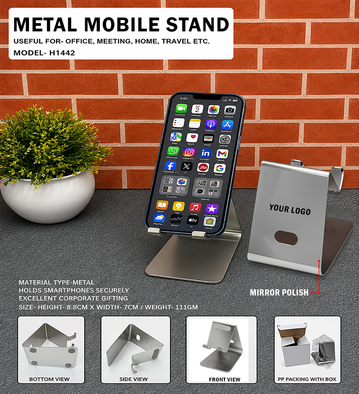 Metal Mobile Stand