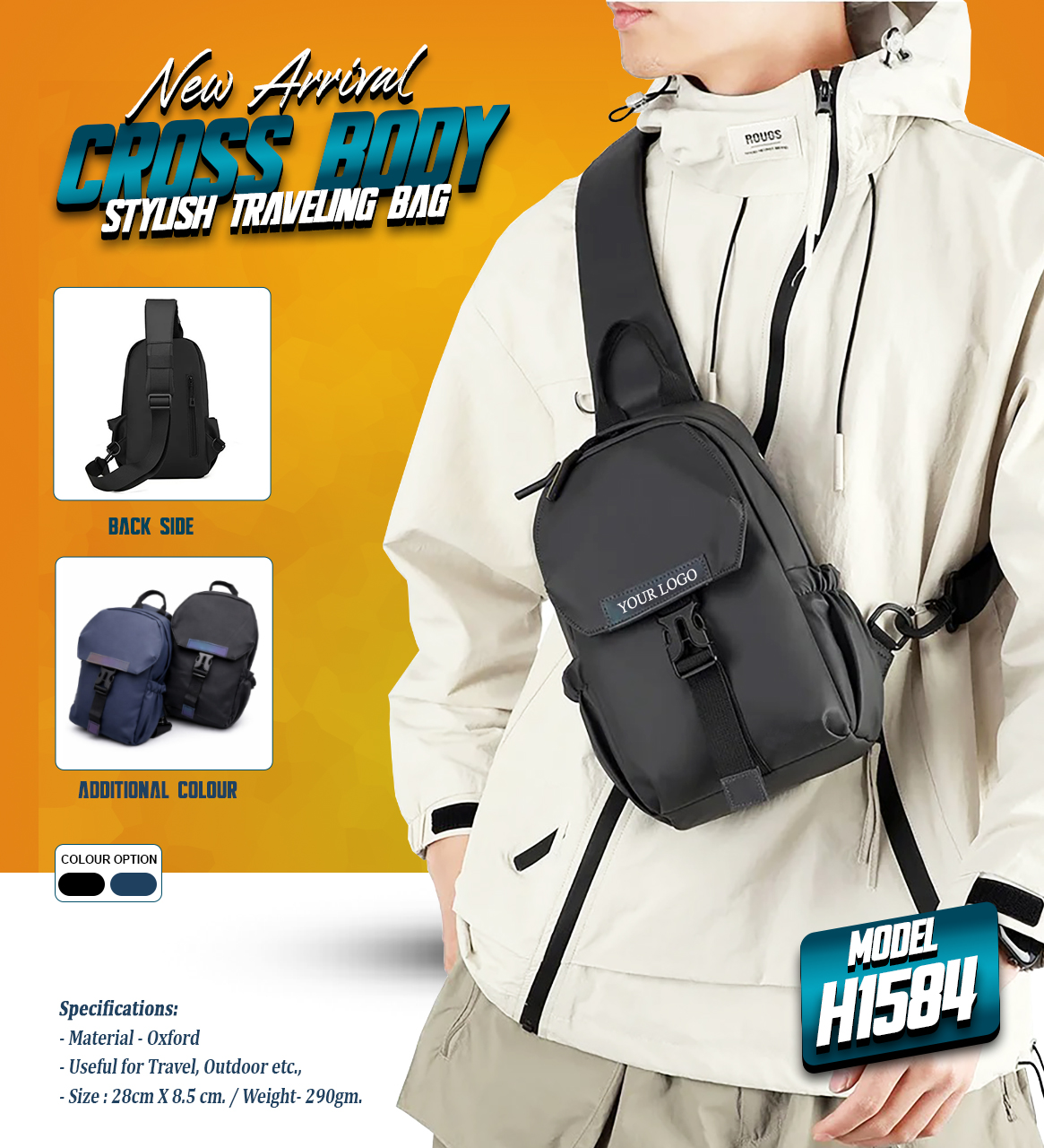 H1584 Crossbody Travel Bag for Corporate Gifting