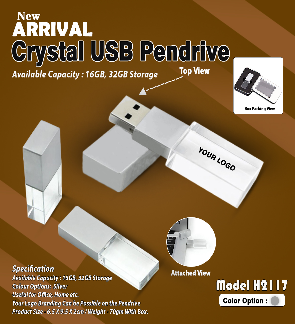 CRYSTAL USB PENDRIVE