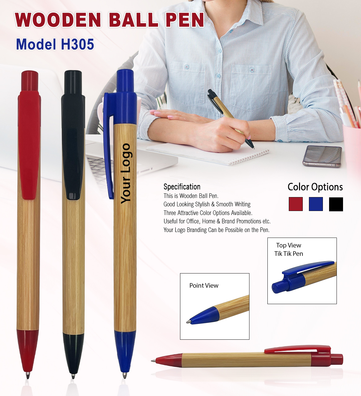 Wooden Ball Pen