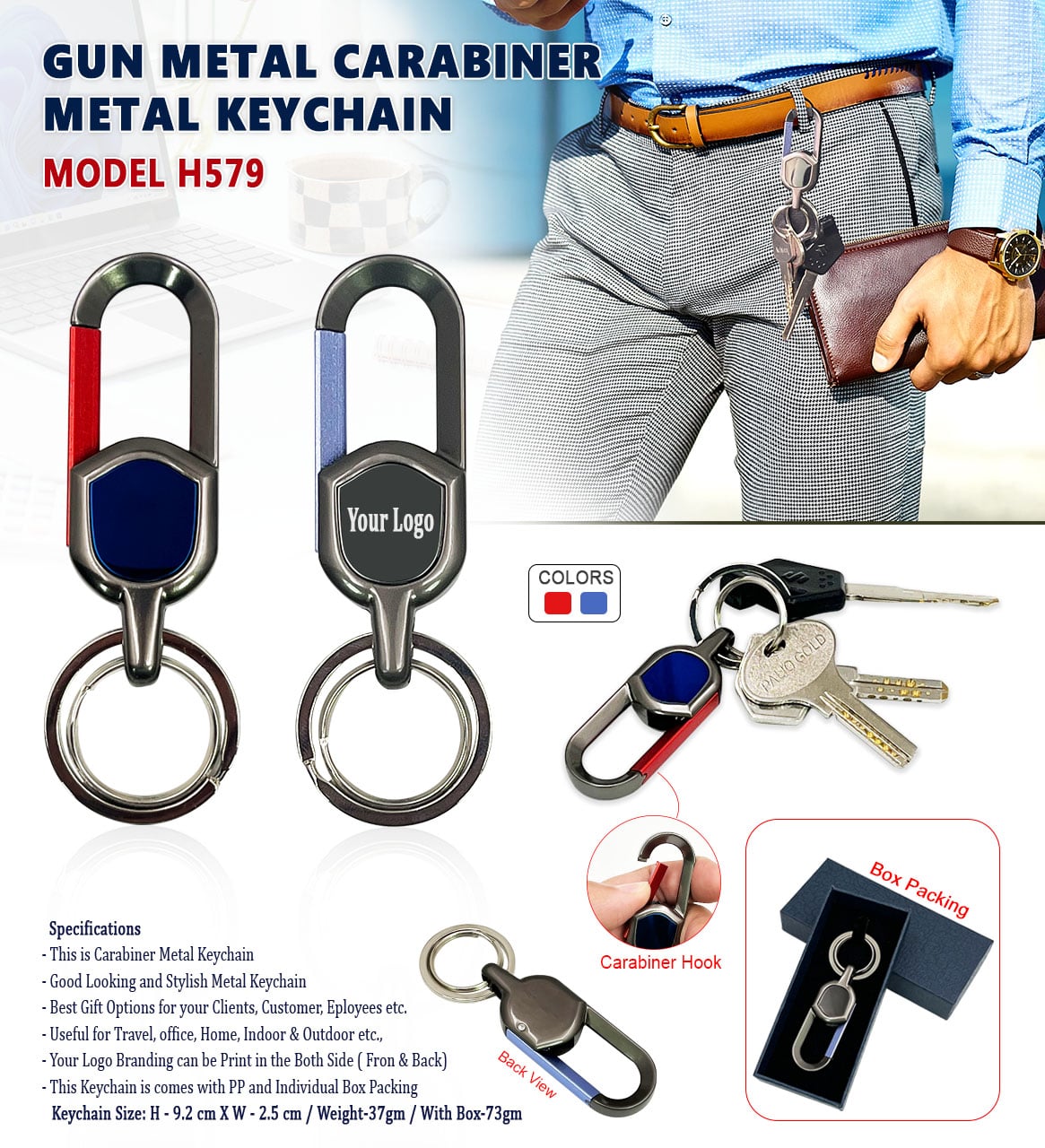 Carabiner Metal Hook Keychain